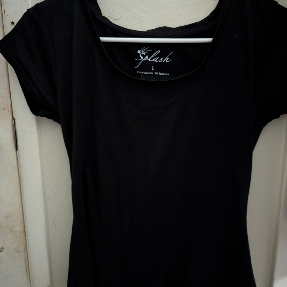 Splash Women's Elegant Black Tee